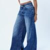 DARK BLUE WIDE LEG DENIM