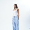 STRIPPED WIDE LEG PANTS