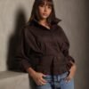 Brown Belted chemise
