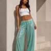THE MINT GREEN SPARKLE PANTS