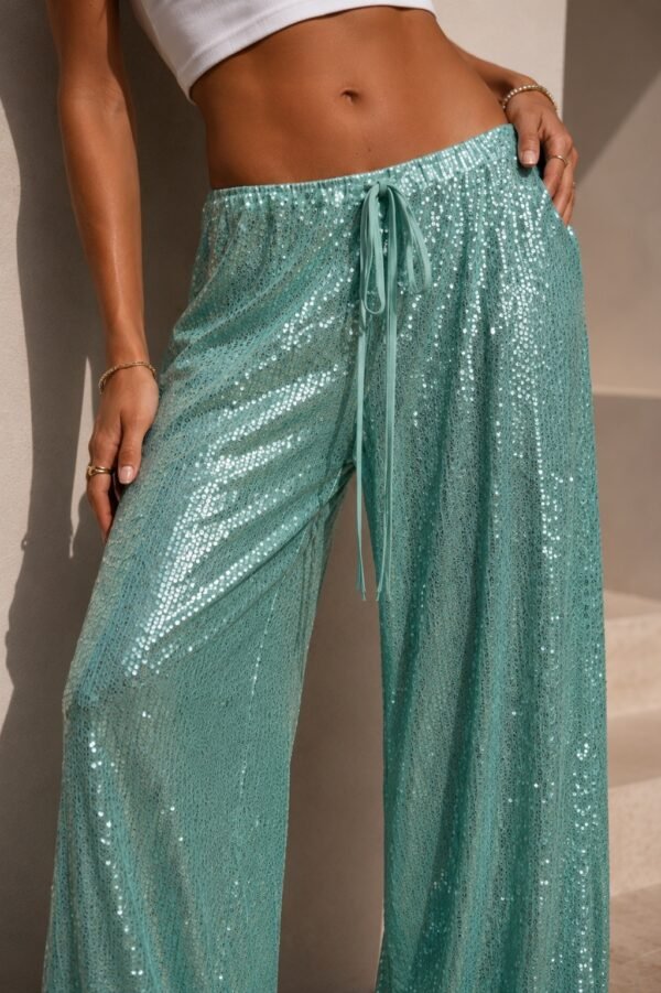 THE MINT GREEN SPARKLE PANTS